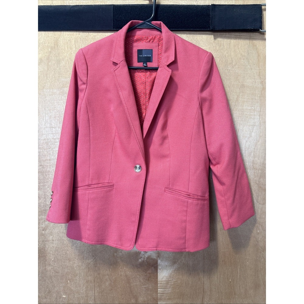 The Limited Pink Coral Salmon Blazer Woman's Size Medium
